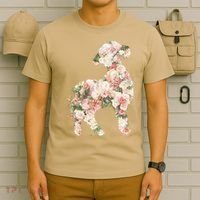 Floral Spring Women Flower Lamb T-Shirt thumb 6