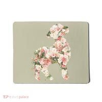 Floral Spring Women Flower Lamb Mousepad thumb 0