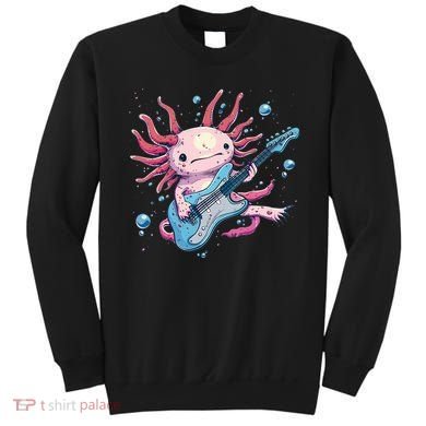 Funny Salamander With Guitar For Axolotl Costume Lovers Sweatshirt