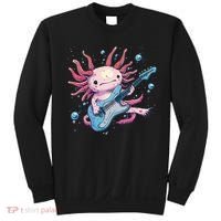 Funny Salamander With Guitar For Axolotl Costume Lovers Sweatshirt thumb 0