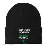 Funny Smoke Weed Marijuana Stoner Beanie thumb 0