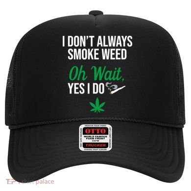 Funny Smoke Weed Marijuana Stoner Hat
