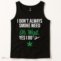Funny Smoke Weed Marijuana Stoner Tank Top thumb 2