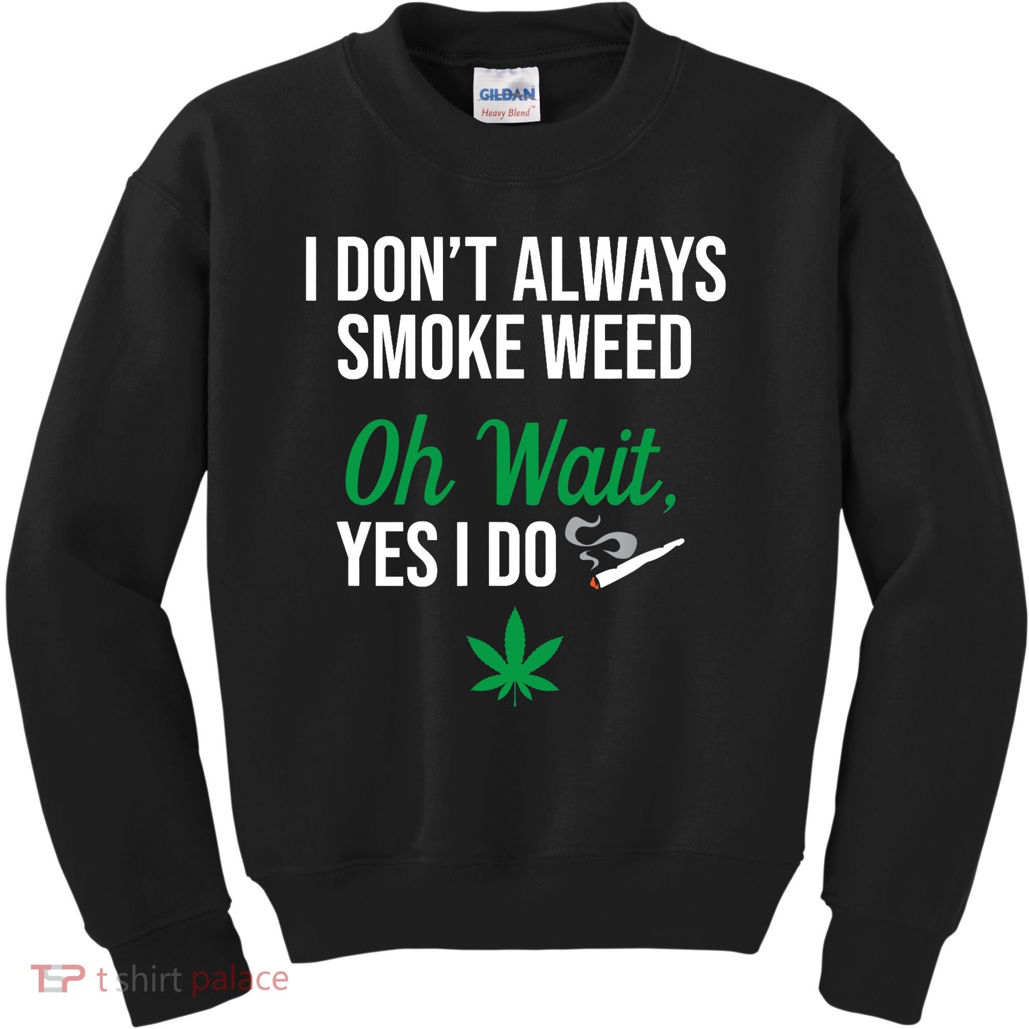 Funny Smoke Weed Marijuana Stoner Kids Sweatshirt