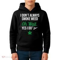 Funny Smoke Weed Marijuana Stoner Kids Hoodie thumb 4