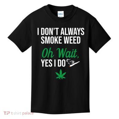Funny Smoke Weed Marijuana Stoner Kids T-Shirt