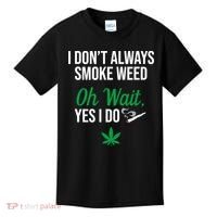 Funny Smoke Weed Marijuana Stoner Kids T-Shirt thumb 0