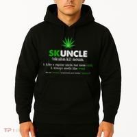 Funny Skuncle Weed Smoker Uncle Marijuana Lover Uncle Gift Hoodie thumb 2