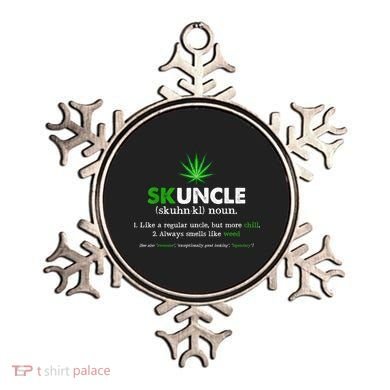 Funny Skuncle Weed Smoker Uncle Marijuana Lover Uncle Gift Ornament