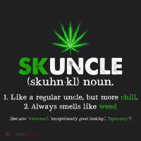 Funny Skuncle Weed Smoker Uncle Marijuana Lover Uncle Gift Hat thumb 2
