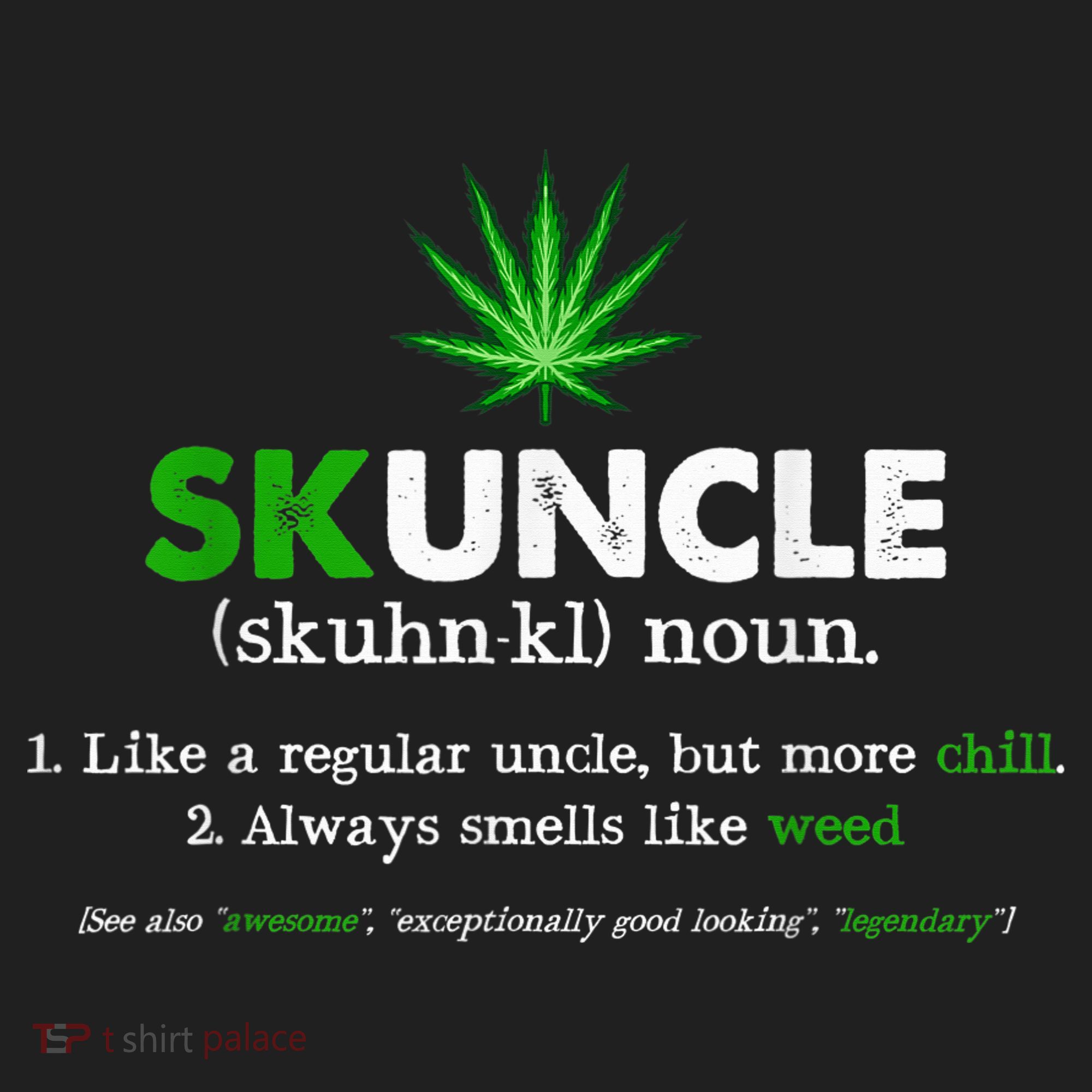 Funny Skuncle Weed Smoker Uncle Marijuana Lover Uncle Gift Hat