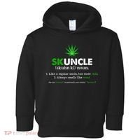Funny Skuncle Weed Smoker Uncle Marijuana Lover Uncle Gift Toddler Hoodie thumb 0