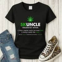 Funny Skuncle Weed Smoker Uncle Marijuana Lover Uncle Gift Women's T-Shirt thumb 3