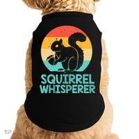 Funny Squirrel Whisperer Art Squirrel Lover Doggie Tank thumb 0