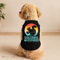 Funny Squirrel Whisperer Art Squirrel Lover Doggie Tank thumb 2