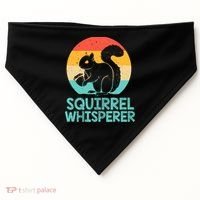 Funny Squirrel Whisperer Art Squirrel Lover USA-Made Doggie Bandana thumb 0