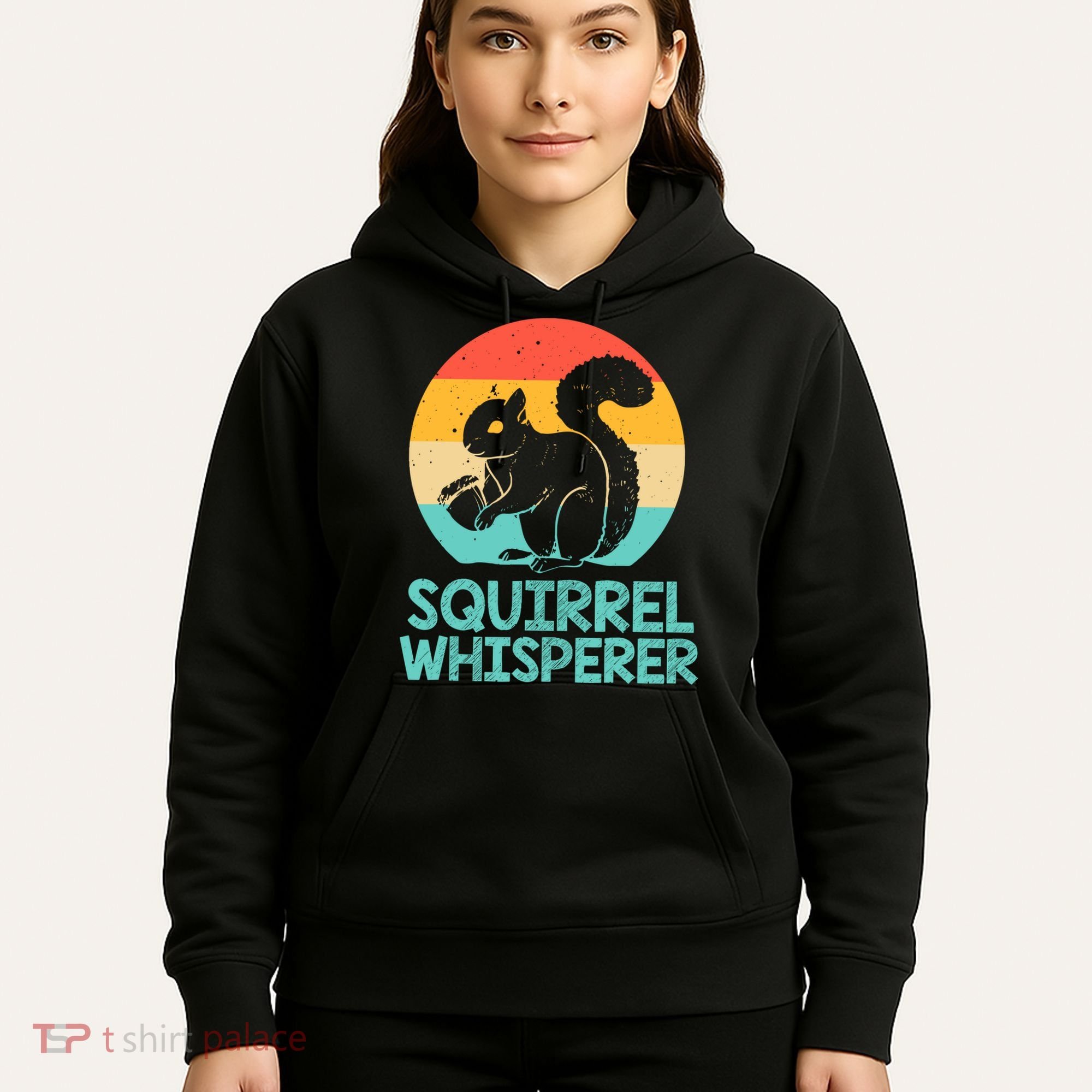 Funny Squirrel Whisperer Art Squirrel Lover Hoodie