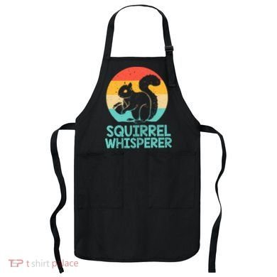 Funny Squirrel Whisperer Art Squirrel Lover Apron