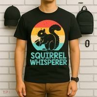 Funny Squirrel Whisperer Art Squirrel Lover T-Shirt thumb 6