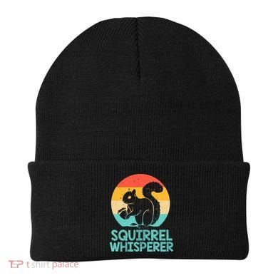 Funny Squirrel Whisperer Art Squirrel Lover Beanie