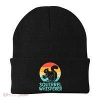 Funny Squirrel Whisperer Art Squirrel Lover Beanie thumb 0