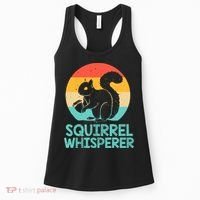 Funny Squirrel Whisperer Art Squirrel Lover Women's Tank Top thumb 0