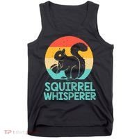 Funny Squirrel Whisperer Art Squirrel Lover Tank Top thumb 0