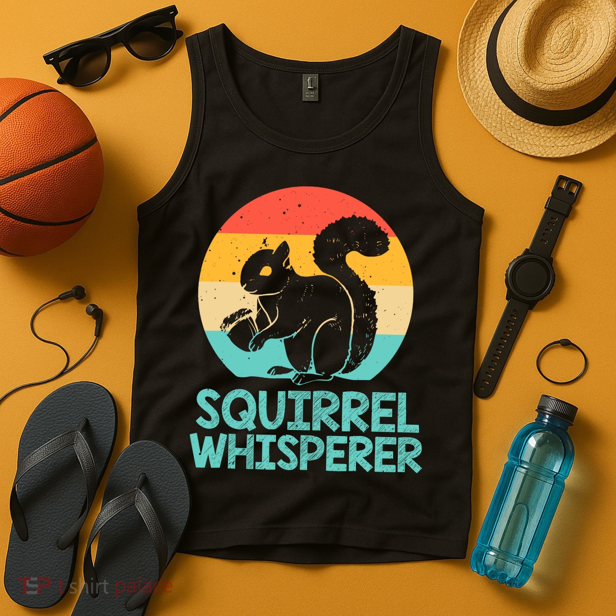 Funny Squirrel Whisperer Art Squirrel Lover Tank Top
