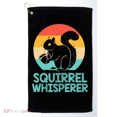 Funny Squirrel Whisperer Art Squirrel Lover Golf Towel
