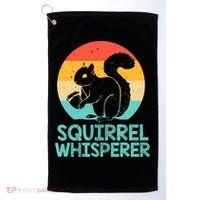 Funny Squirrel Whisperer Art Squirrel Lover Golf Towel thumb 0
