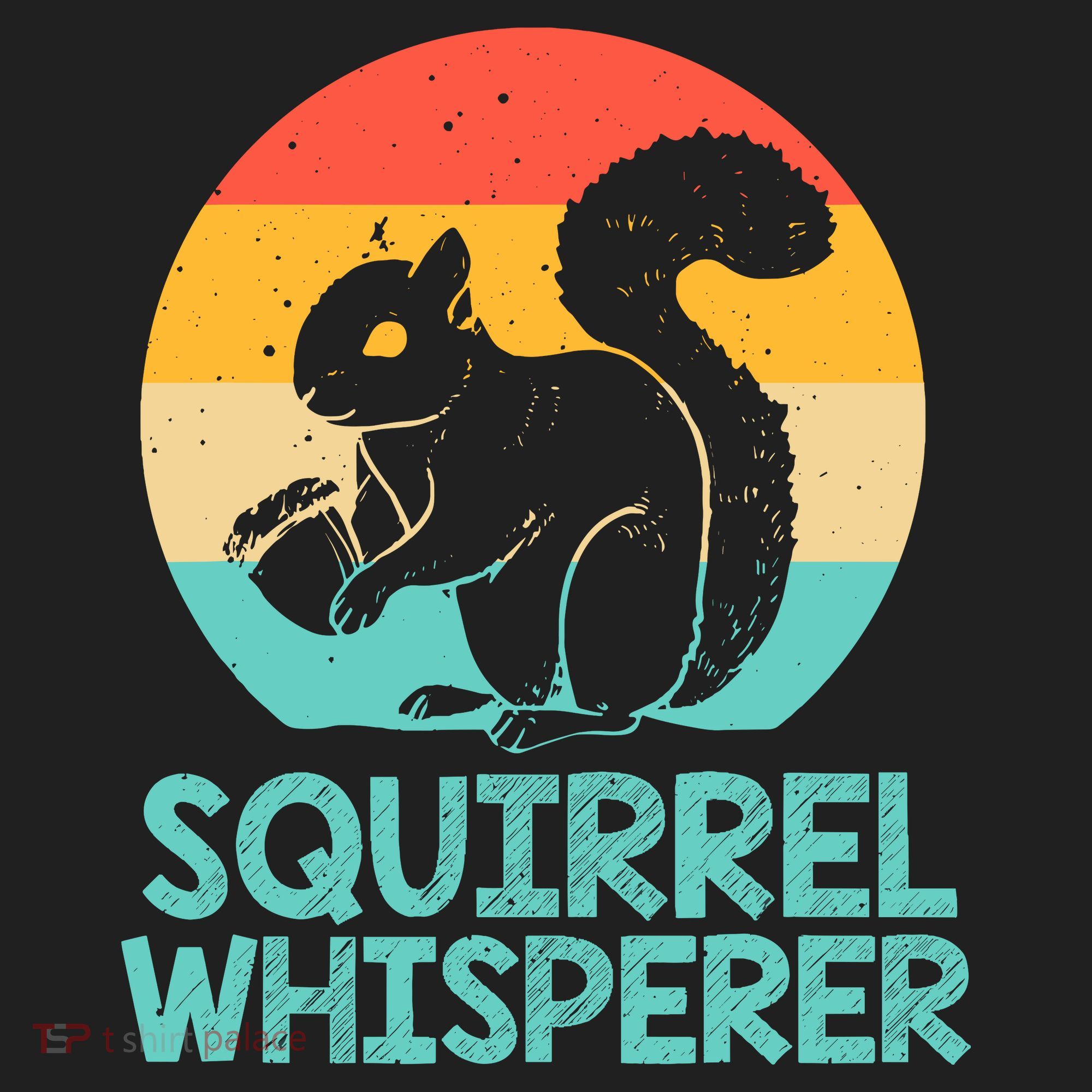 Funny Squirrel Whisperer Art Squirrel Lover Golf Towel