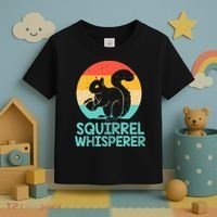 Funny Squirrel Whisperer Art Squirrel Lover Toddler T-Shirt thumb 3