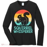 Funny Squirrel Whisperer Art Squirrel Lover Women's Long Sleeve Shirt thumb 0
