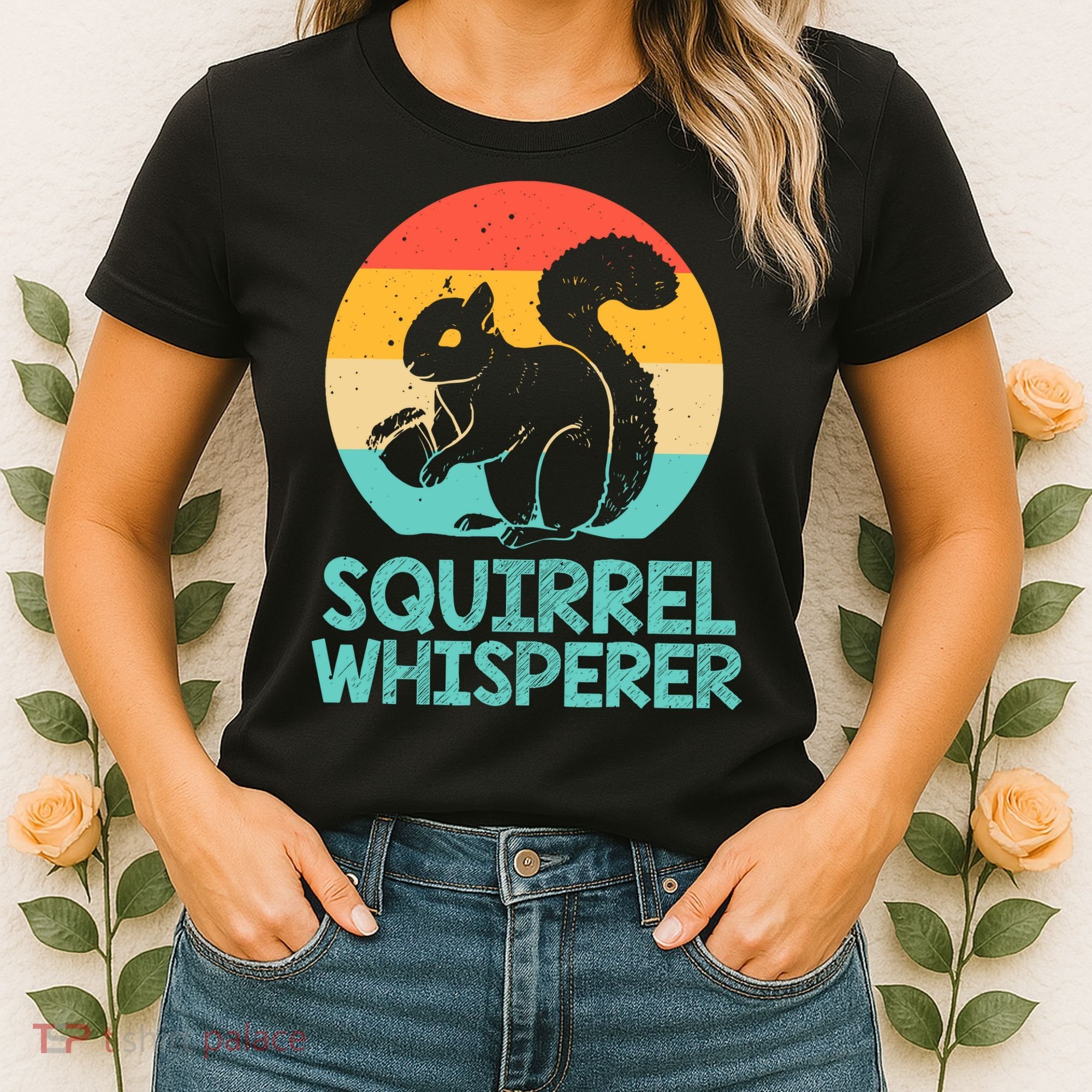 Funny Squirrel Whisperer Art Squirrel Lover Women's T-Shirt