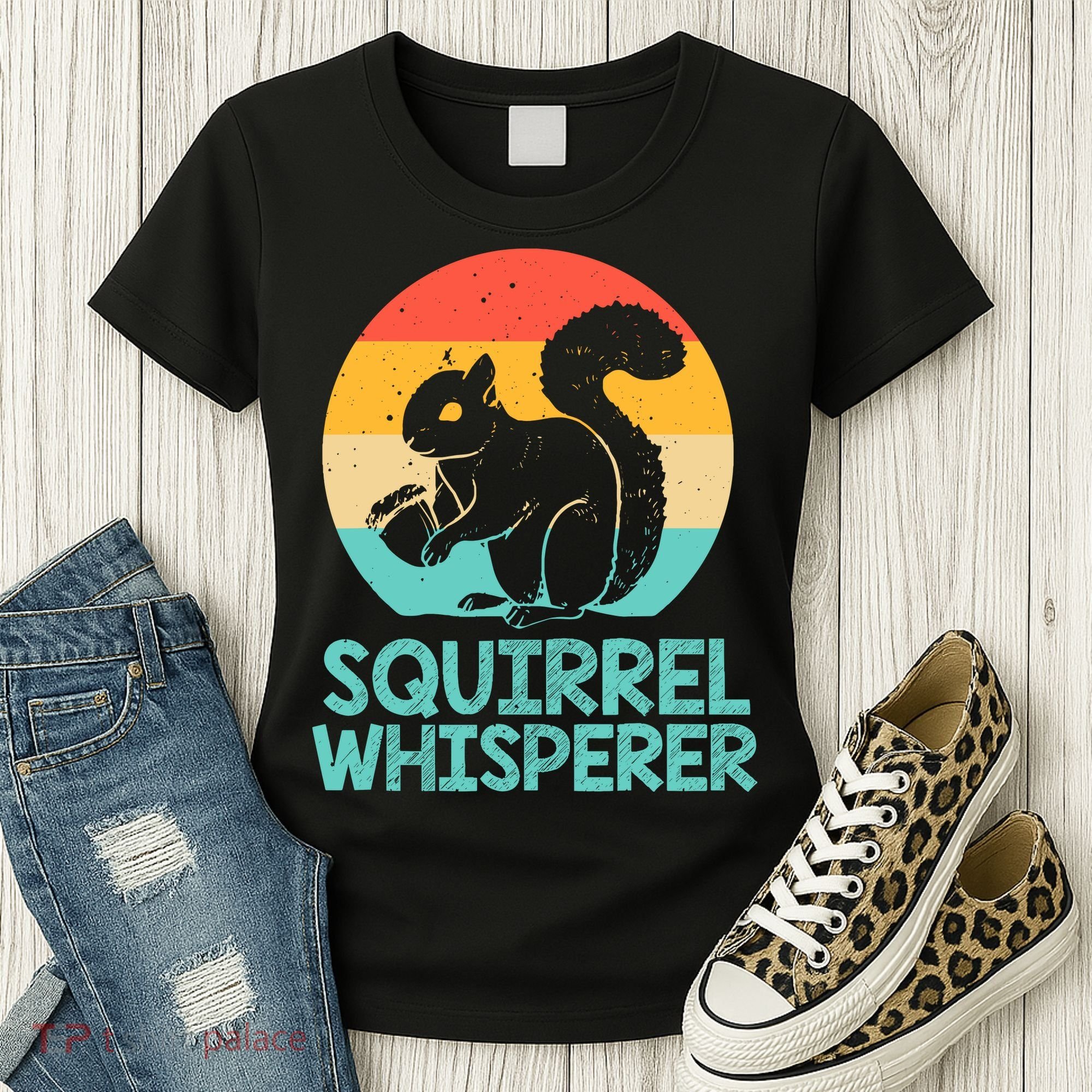 Funny Squirrel Whisperer Art Squirrel Lover Women's T-Shirt