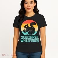 Funny Squirrel Whisperer Art Squirrel Lover Women's T-Shirt thumb 4