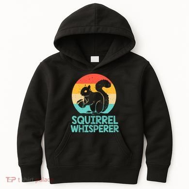 Funny Squirrel Whisperer Art Squirrel Lover Kids Hoodie