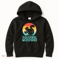 Funny Squirrel Whisperer Art Squirrel Lover Kids Hoodie thumb 0