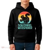 Funny Squirrel Whisperer Art Squirrel Lover Kids Hoodie thumb 4