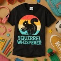 Funny Squirrel Whisperer Art Squirrel Lover Kids T-Shirt thumb 3