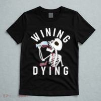 Funny Skeleton Wining And Dying T-Shirt thumb 5