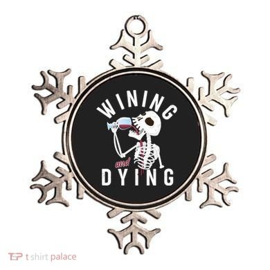Funny Skeleton Wining And Dying Ornament