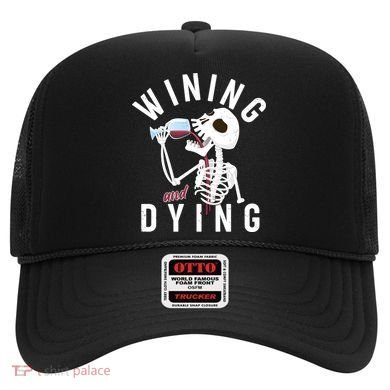 Funny Skeleton Wining And Dying Hat