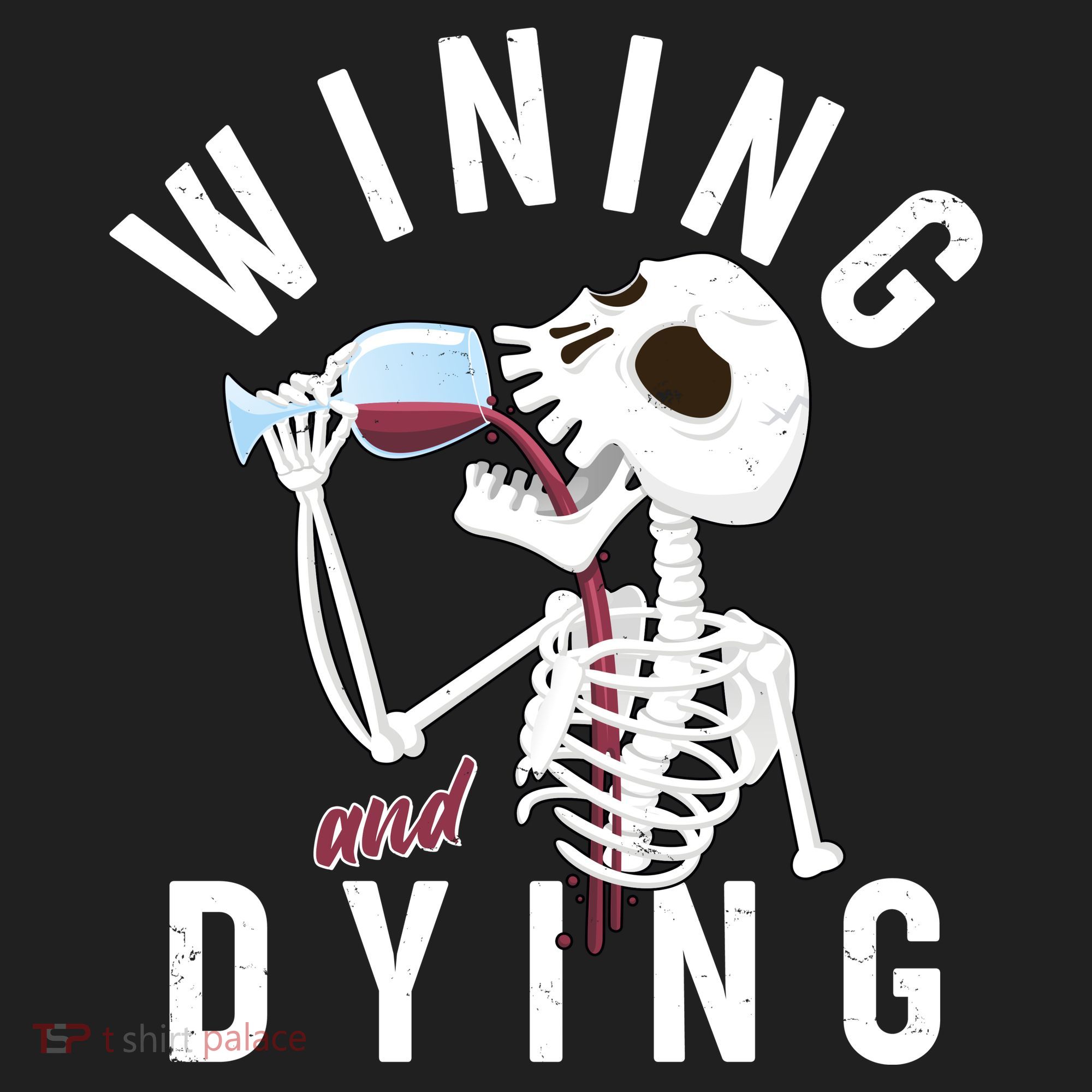 Funny Skeleton Wining And Dying Hat
