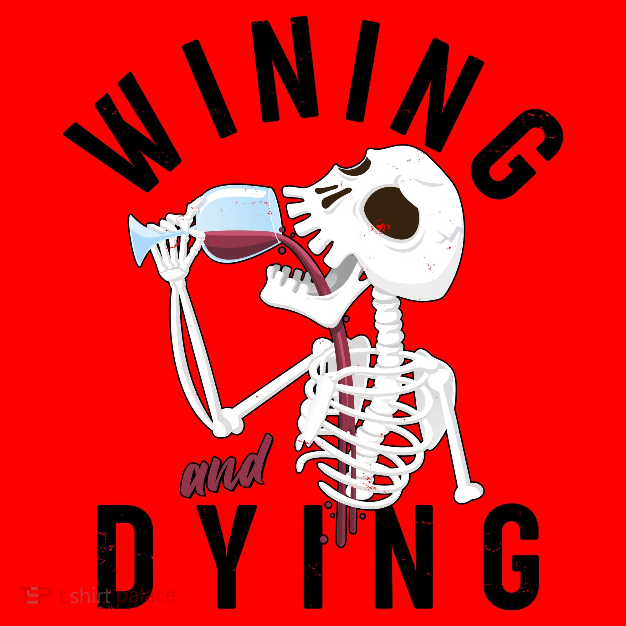Funny Skeleton Wining And Dying Santa Hat
