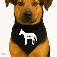 Funny Sarcastic Wise Donkey Lovers USA-Made Doggie Bandana thumb 1