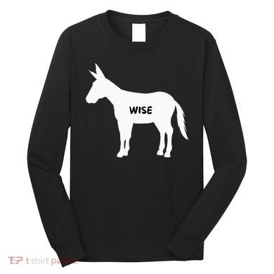 Funny Sarcastic Wise Donkey Lovers Long Sleeve Shirt