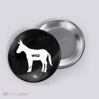 Funny Sarcastic Wise Donkey Lovers Button thumb 0