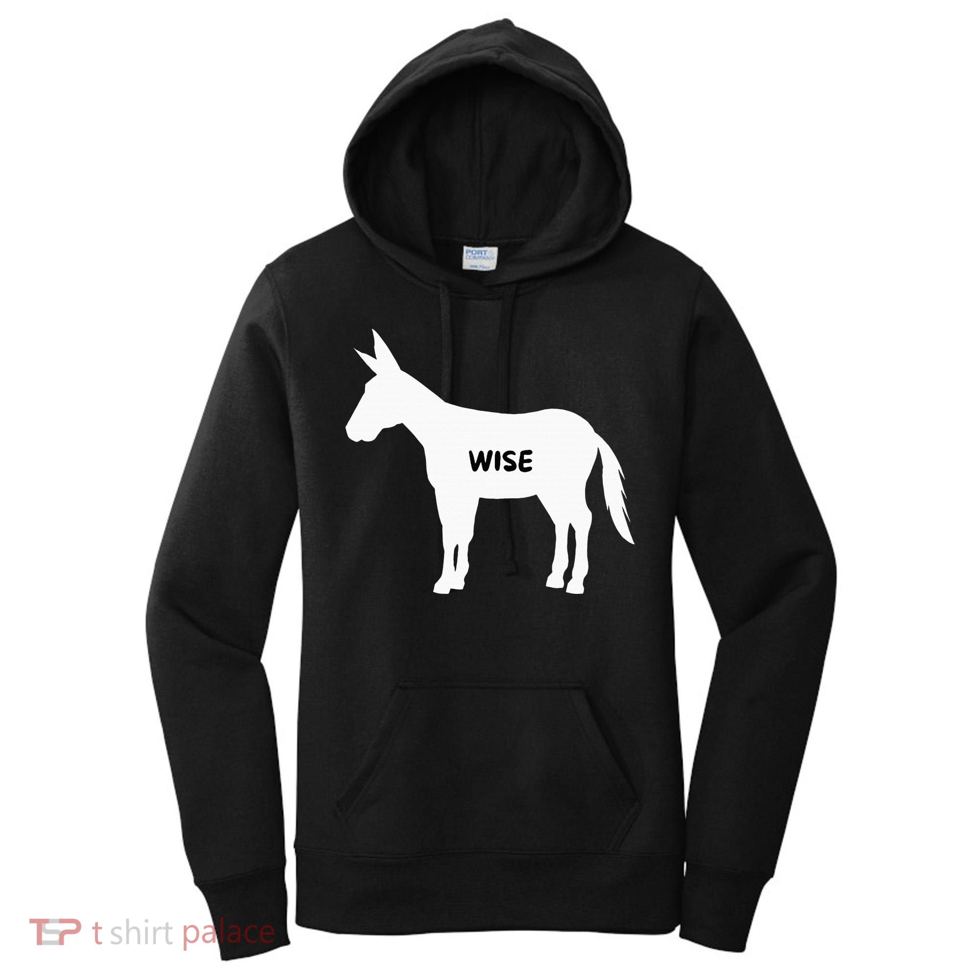 Funny Sarcastic Wise Donkey Lovers Women's Hoodie