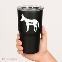 Funny Sarcastic Wise Donkey Lovers Tumbler thumb 2